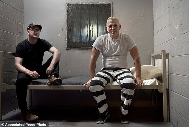 director Steven Soderbergh, left, and actor Daniel Craig on the set of their film Logan Lucky. (Claudette Barius/Fingerprint Releasing/Bleecker Street via AP)