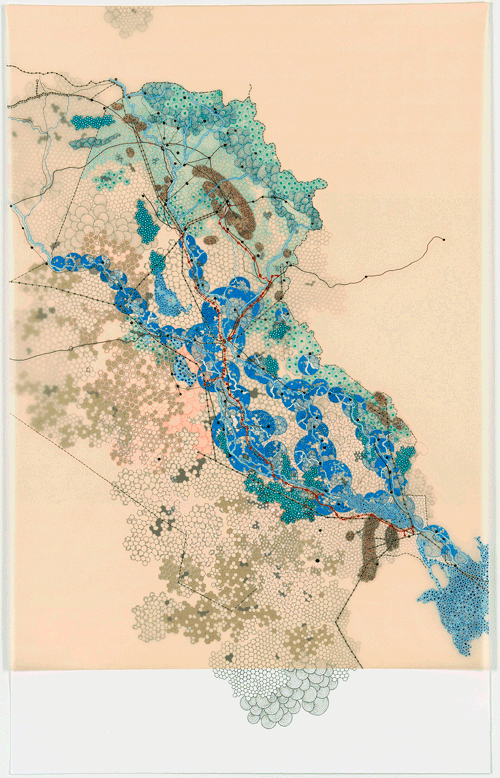 Fjords Review - Iraqi State Railways After Anglo-Iraqi Treaty 1930 & Current Pipelines 2010 (34 X 29 inches)